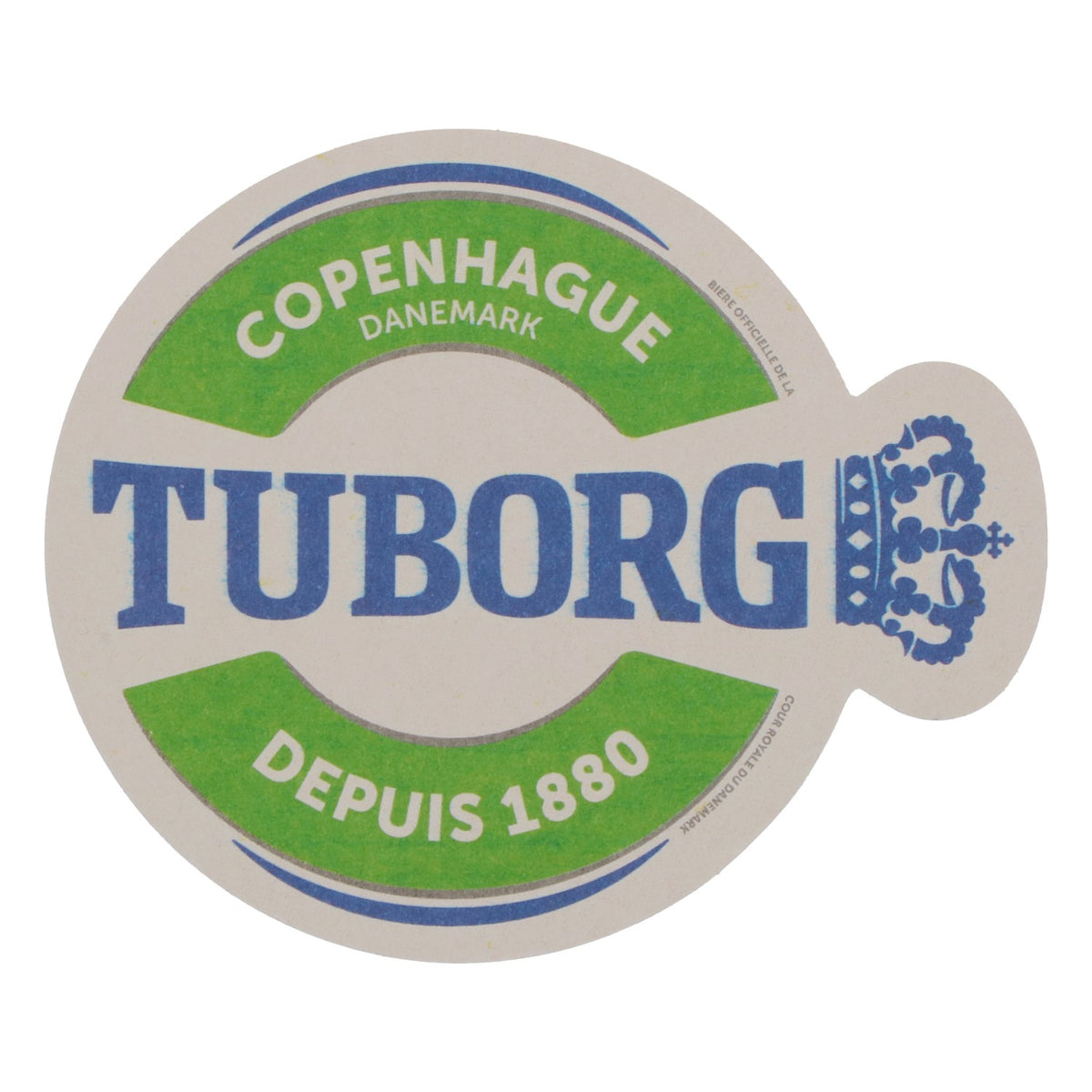 100 sous-verres Tuborg « Copenhague, Danemark, depuis 1880 », verts – Vue 3