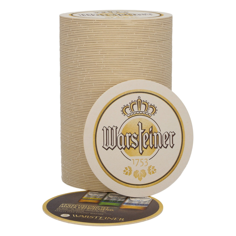 100 sous-verres Warsteiner, Ø 10,5 cm, « Le changement, c'est toujours rafraîchissant »