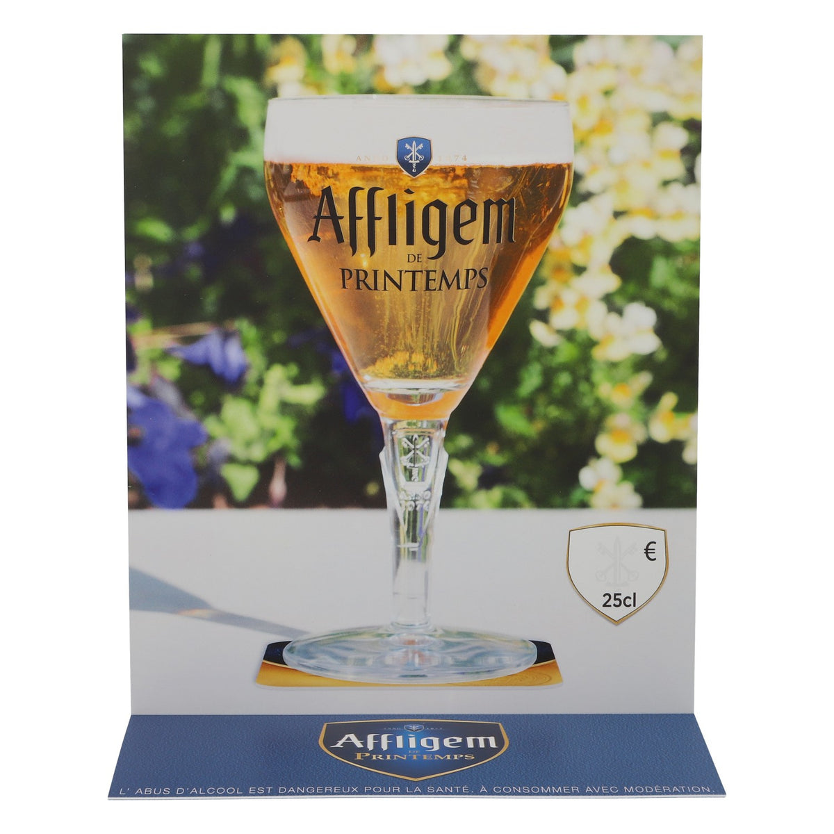 10 présentoirs de table pour bière Affligem, 28,5 x 17,5 cm – Vue 2