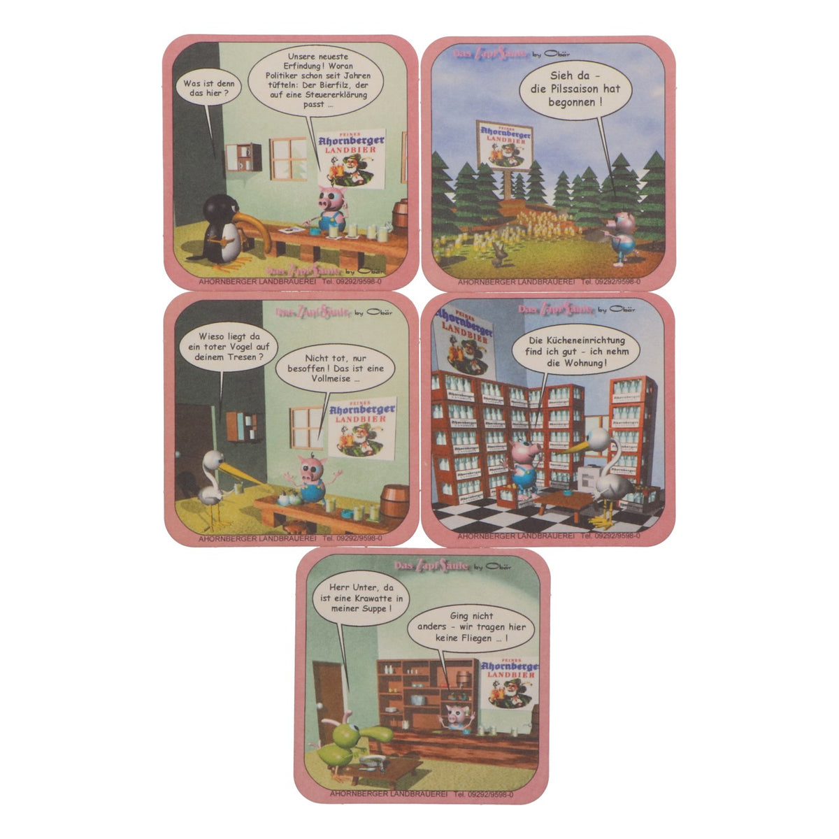 10x  Sous-verres à bière Ahornberger  différentes inscriptions – Vue 3