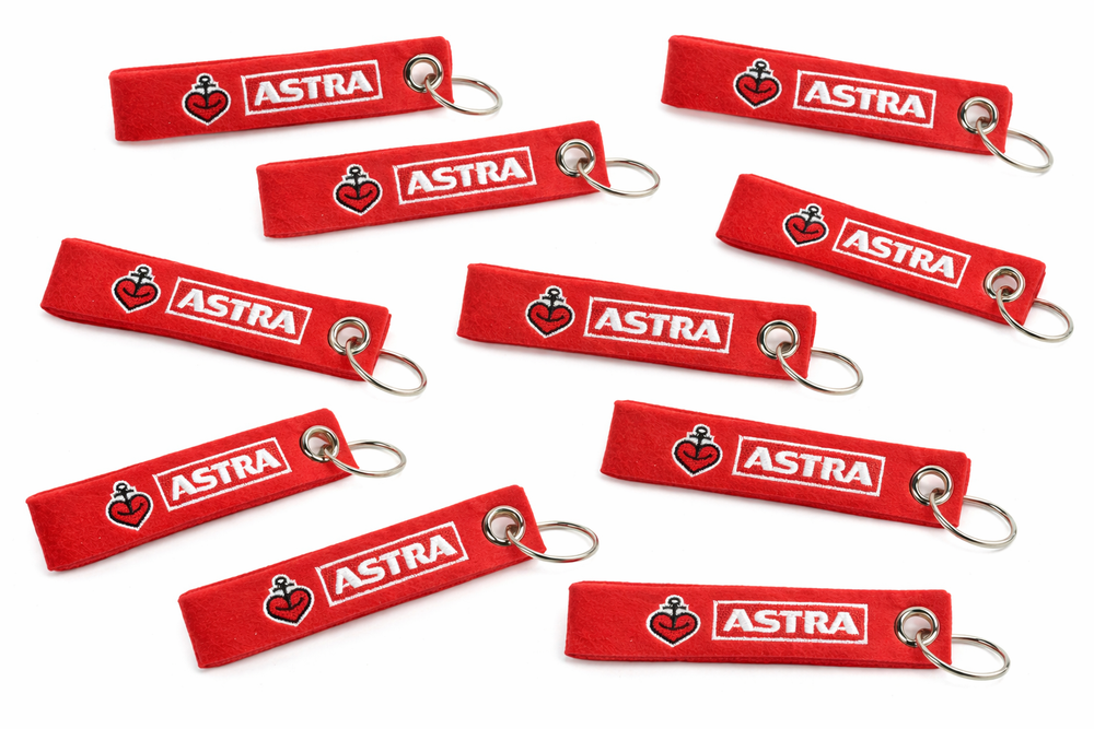 10x Astra Porte-clés Accessoire Ruban en feutre Anneau Bijou Décoration Porte-clés Voiture Maison