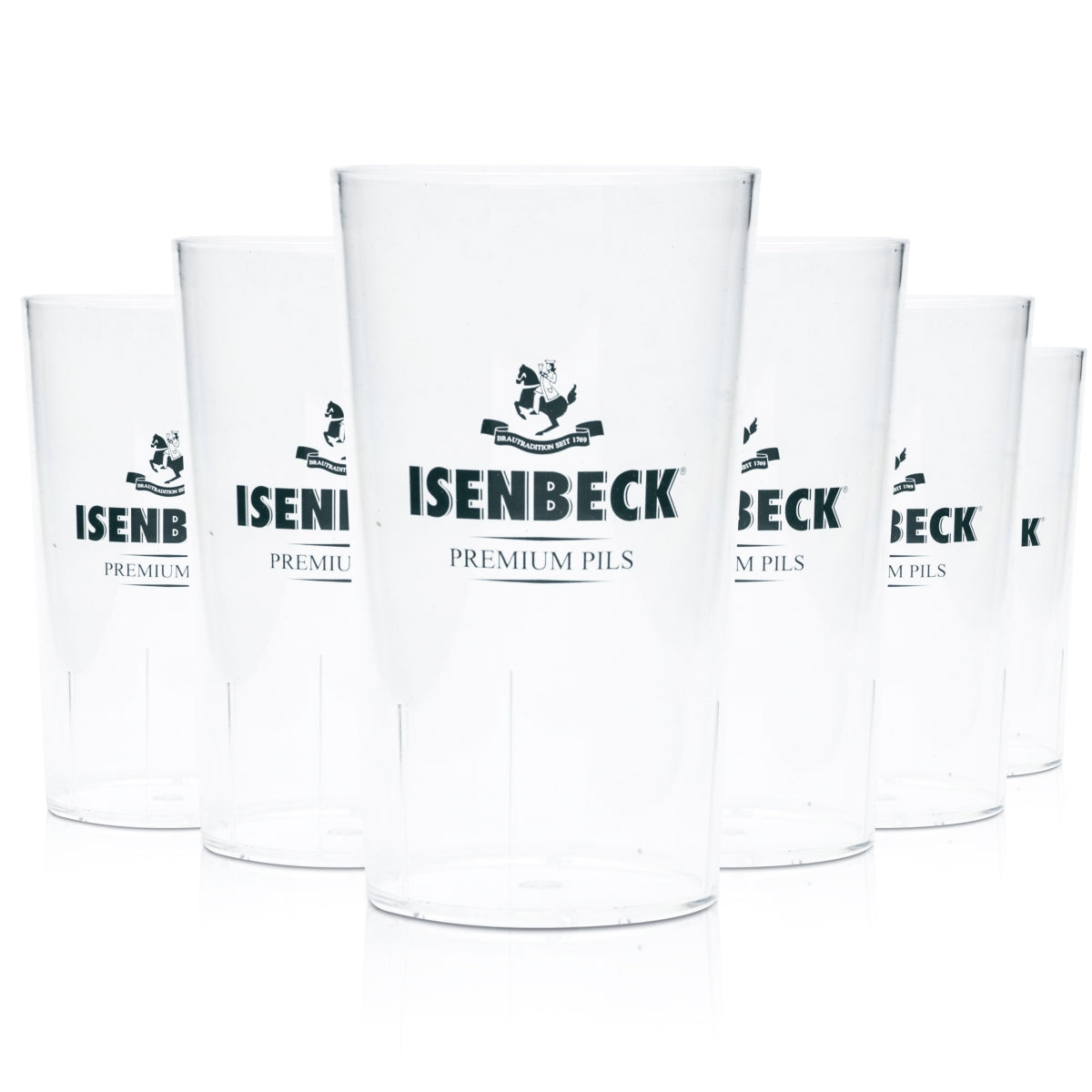 10x Isenbeck Bière gobelet réutilisable 0,3l Festival Beer Cup empilable verre fête