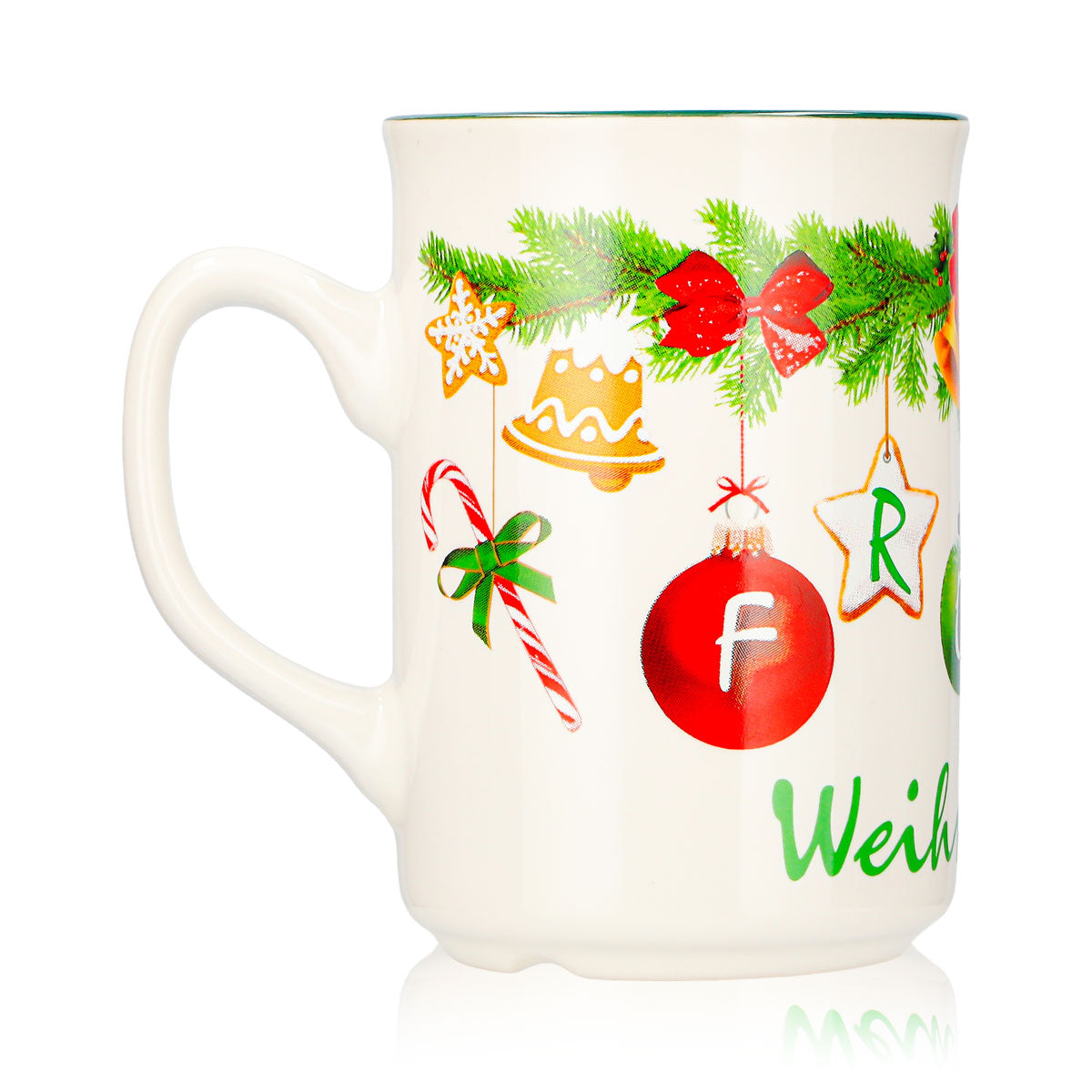 4 tasses à vin chaud Mohaba, modèle 9000, guirlande de Noël « Joyeux Noël Chamonix », 0,2 l, graduées – Vue 4