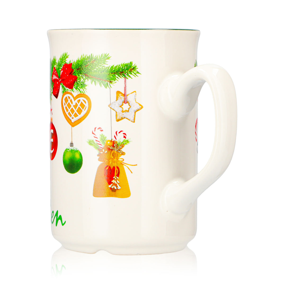 2 tasses à vin chaud Mohaba, modèle 9000, guirlande de Noël « Joyeux Noël Chamonix », 0,2 l, graduées – Vue 5