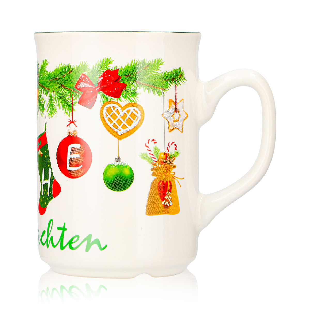12 tasses à vin chaud Mohaba, modèle 9000, guirlande de Noël « Joyeux Noël Chamonix », 0,2 l, graduées – Vue 6
