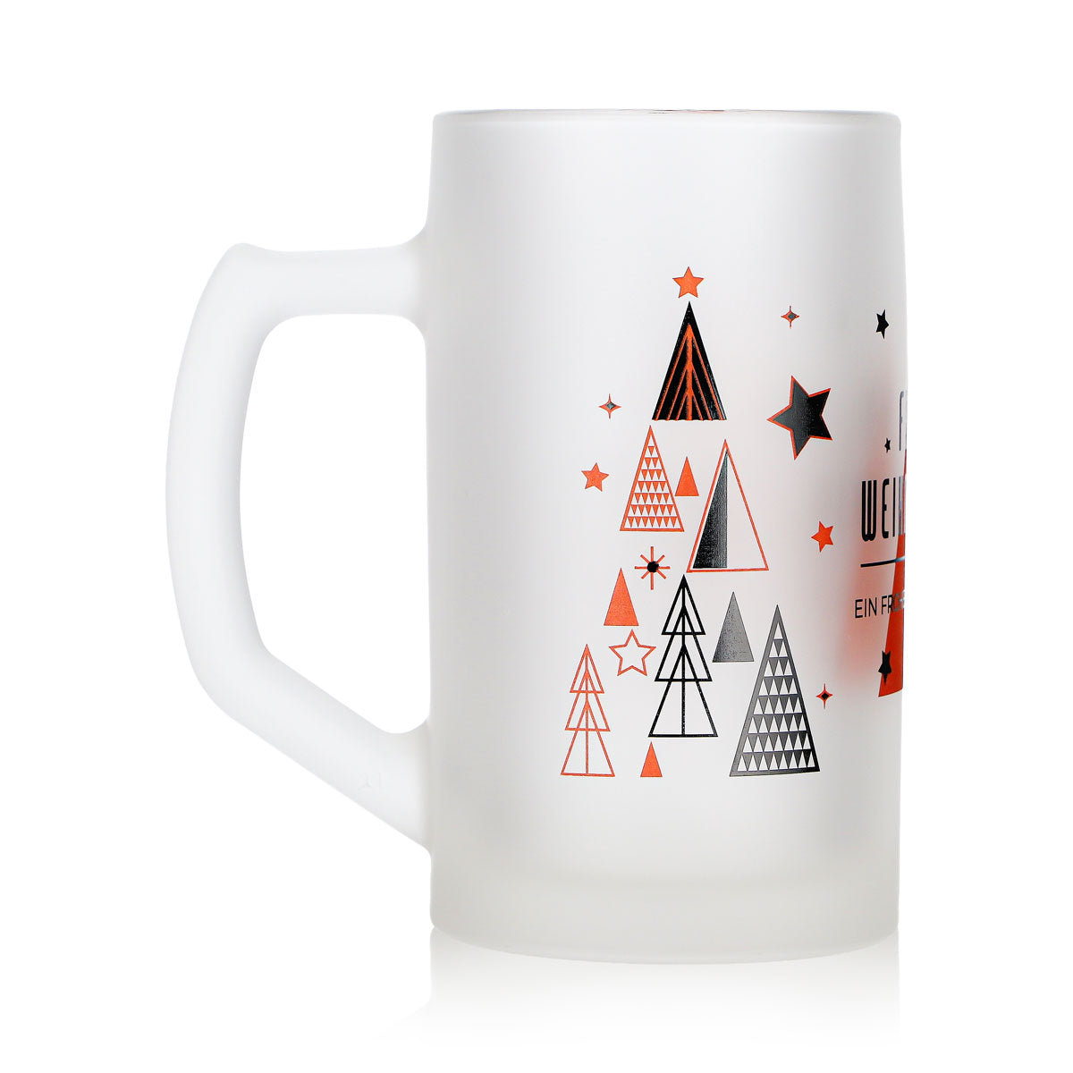 6 tasses à vin chaud Mohaba « Ludwigsseidel » en verre satiné, « Joyeux Noël », 0,2 l, graduées – Vue 4