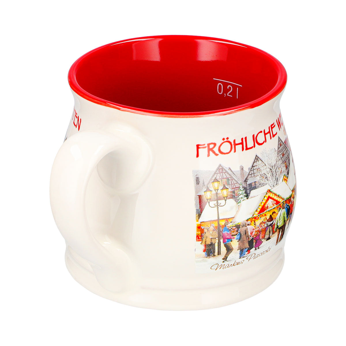 12 tasses à vin chaud Mohaba « Joyeux Noël Chamonix » 0,2 l, graduées – Vue 7