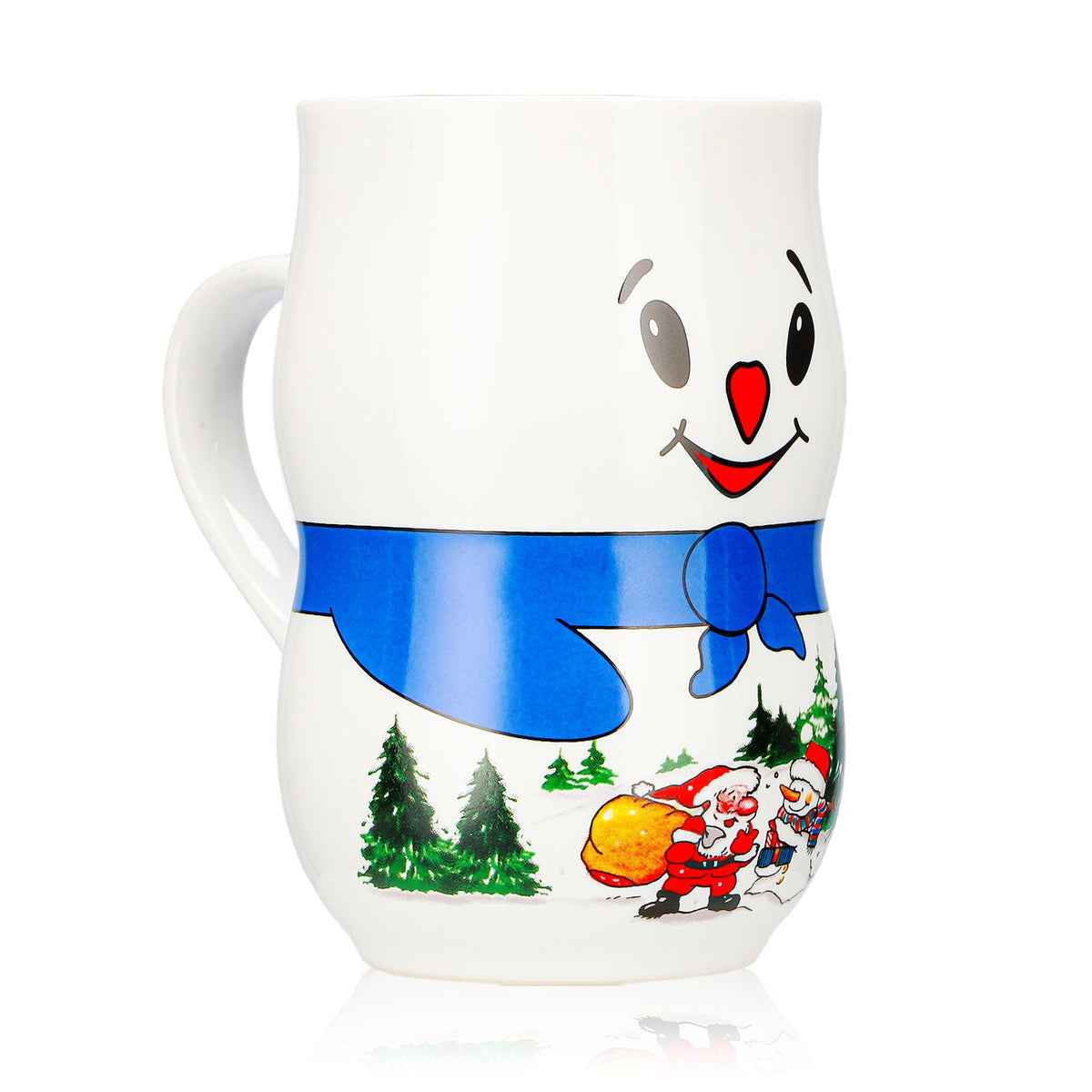 4 tasses à vin chaud Mohaba « Bonhomme de neige » Iceman Père Noël, blanches, 0,2 l, graduées – Vue 3