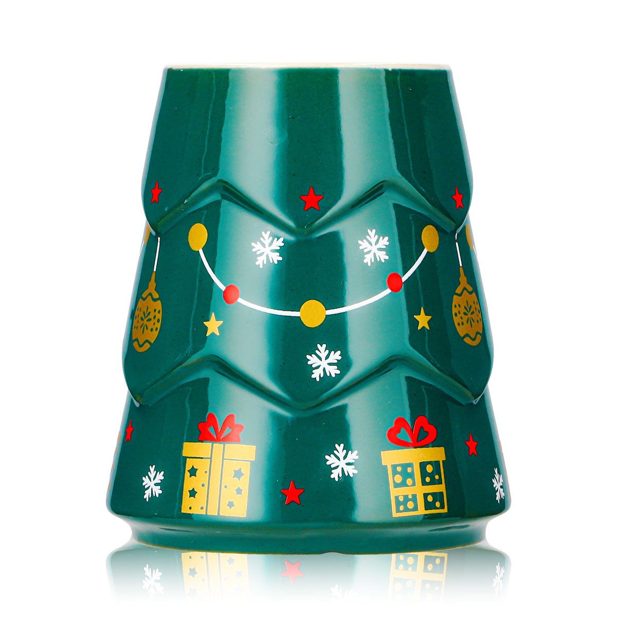 4 tasses à vin chaud Mohaba « Sapin » vert foncé / Chamonix, 0,2 l, graduées – Vue 2