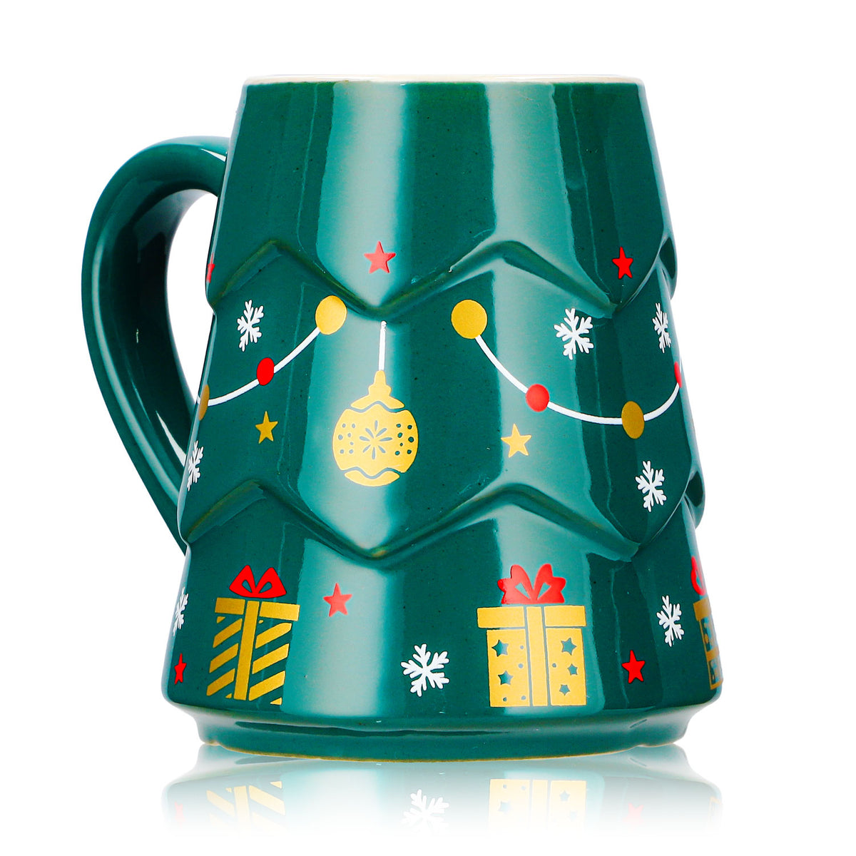 12 tasses à vin chaud Mohaba « Sapin », vert foncé / Chamonix, 0,2 l, graduées – Vue 3