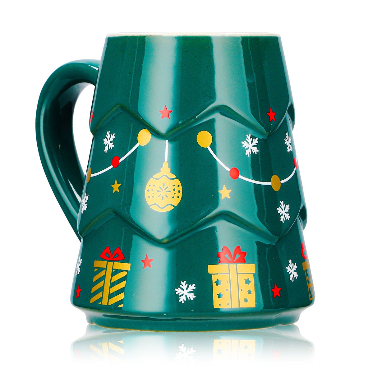 4 tasses à vin chaud Mohaba « Sapin » vert foncé / Chamonix, 0,2 l, graduées – Vue 3
