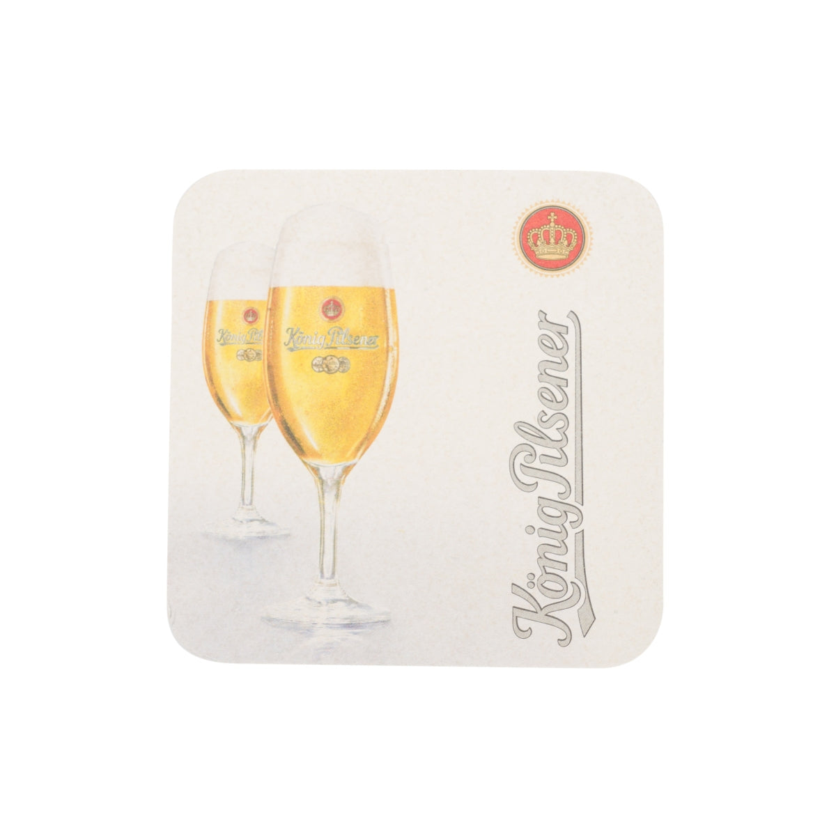 120 sous-verres à bière König Pilsener 9 x 9 cm  en verre pour table, restauration – Vue 3