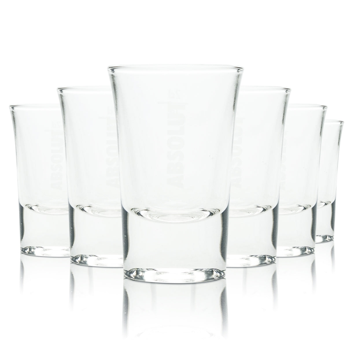 12 verres à shot Absolut Vodka 2 cl Verres à schnaps Kurze Stamper Gastro Chêne Bar