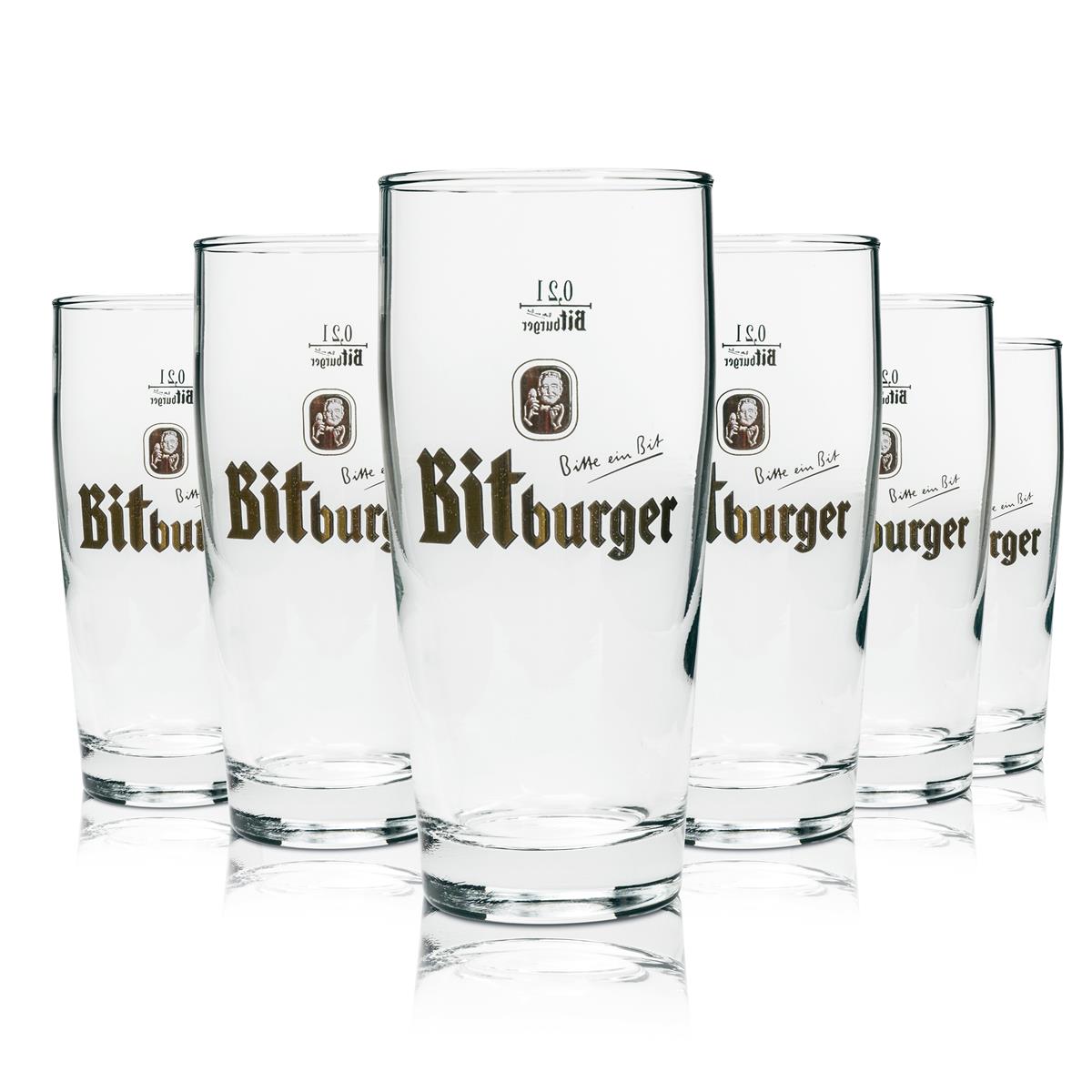 12 verres à bière Bitburger 0,2 l Willi Becher – Vue 2