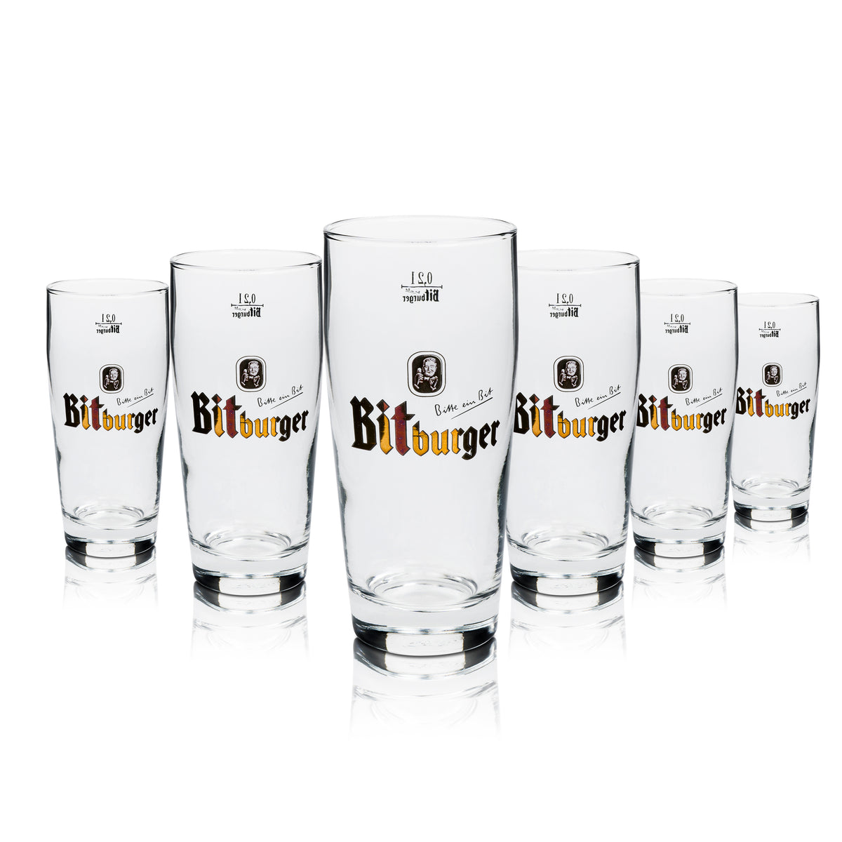 12 verres à bière Bitburger 0,2 l Willi Becher – Vue 5
