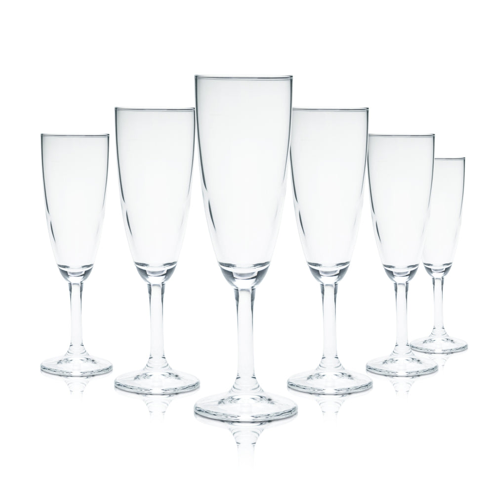 12x Verres à champagne Bormioli 0,1 l Flûtes Verres à pied Calibrés Sans marque Secco Champ