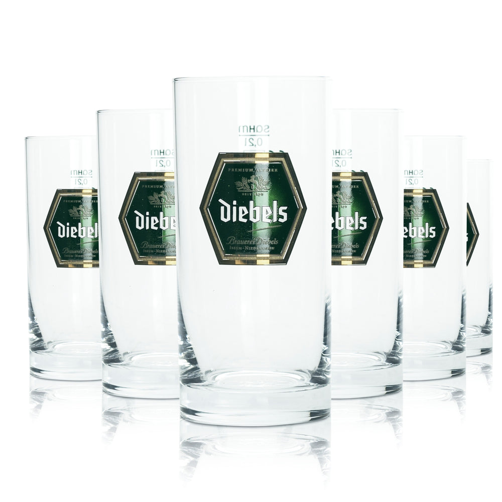 12x Diebels Verre 0,2 l Altbier Gobelet Pils Verres Gastro Bar Brasserie