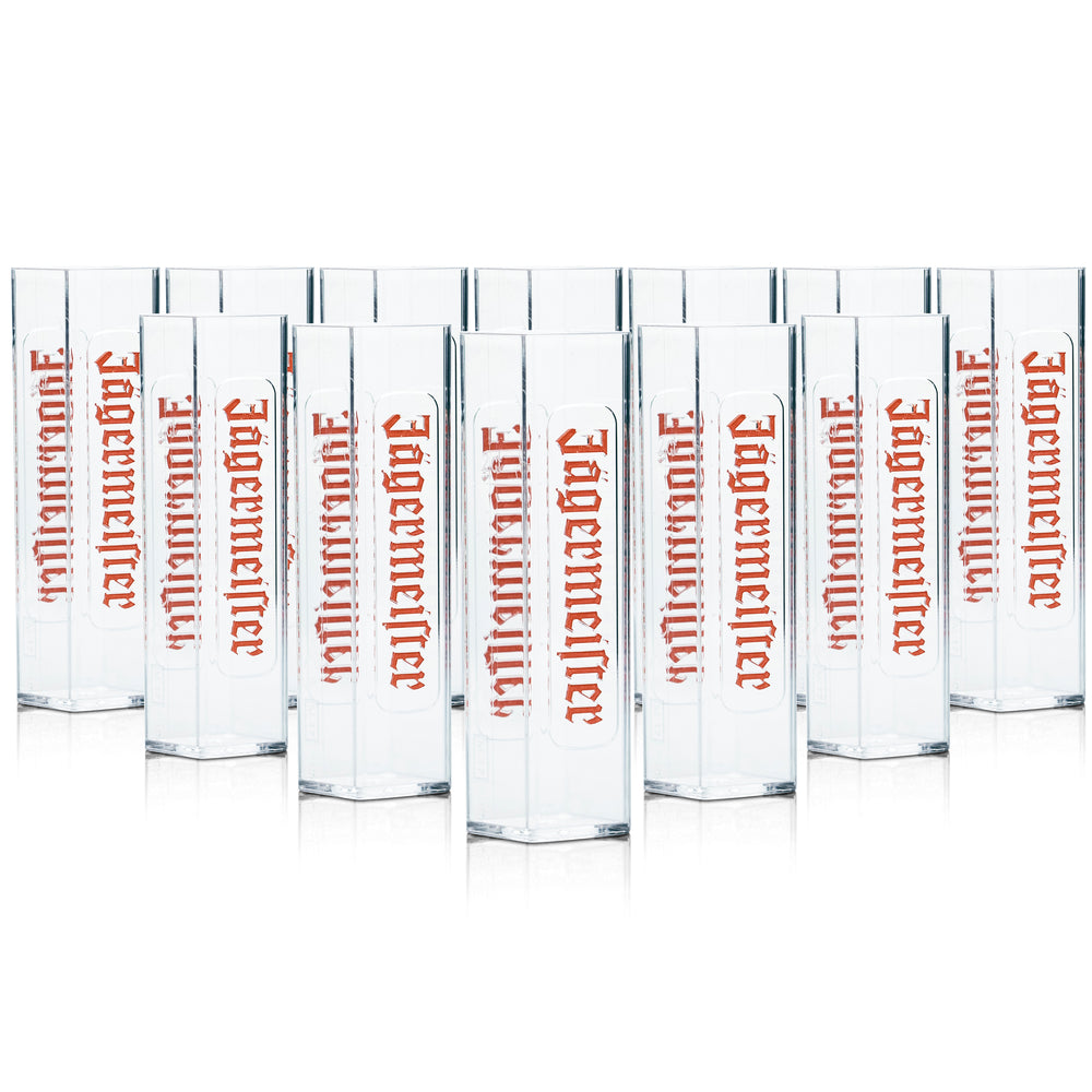 12 verres à shot Jägermeister Tooter 2 cl en plastique, verres à shot courts Gastro
