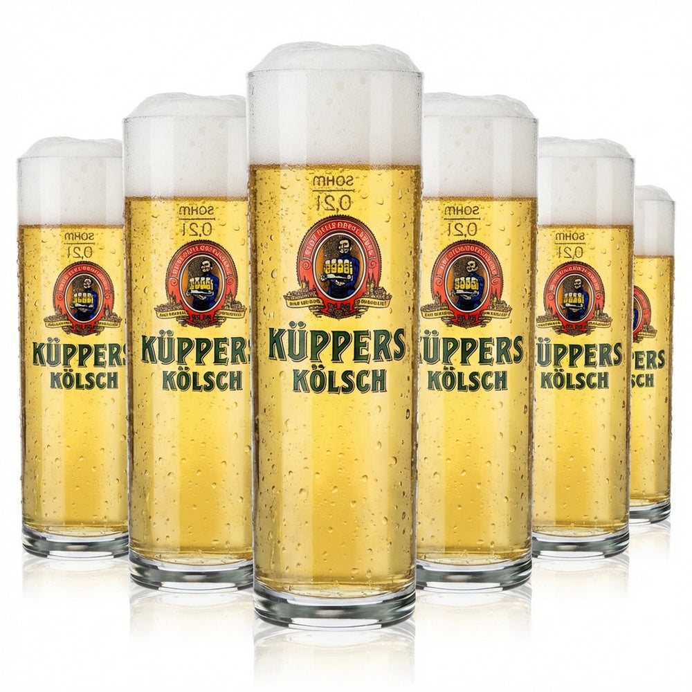 12 verres à bière Küppers Kölsch 0,2 l Verres à bière Kölsch/Stange Sahm