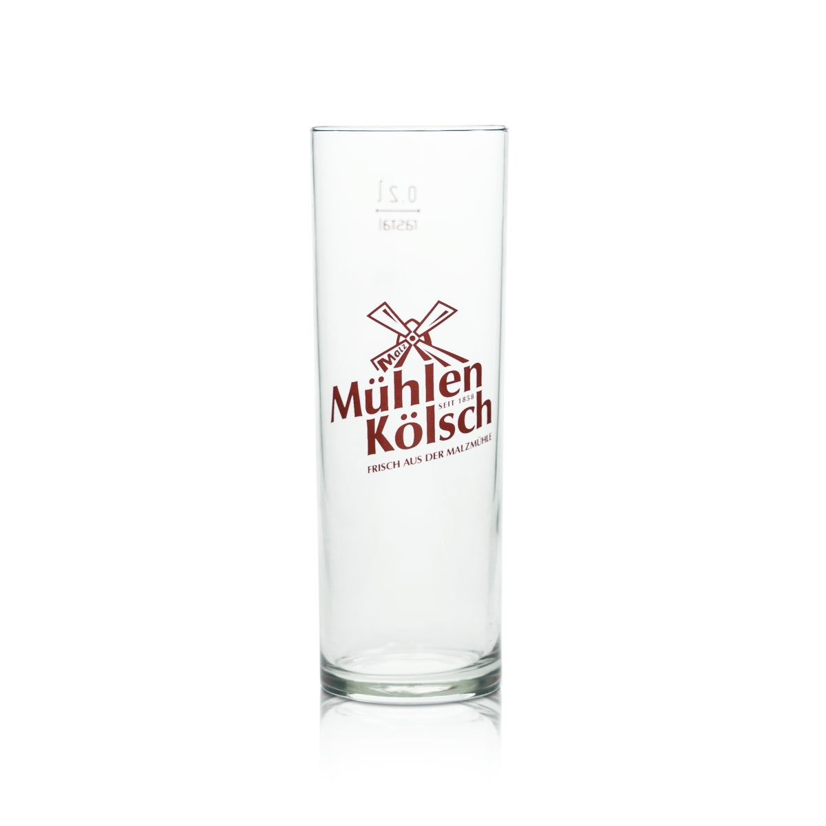 12 verres à bière Kölsch Mühlen 0,2 l, verres à pied, Cologne, Malzmühle Beer Bar – Vue 2