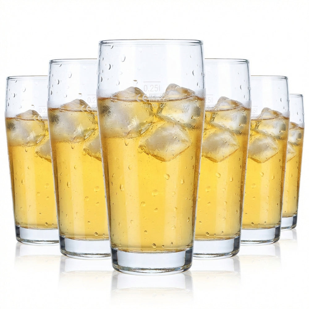 12 verres Pasabahce 0,25 l Verres Willi Verres de fête Blanco