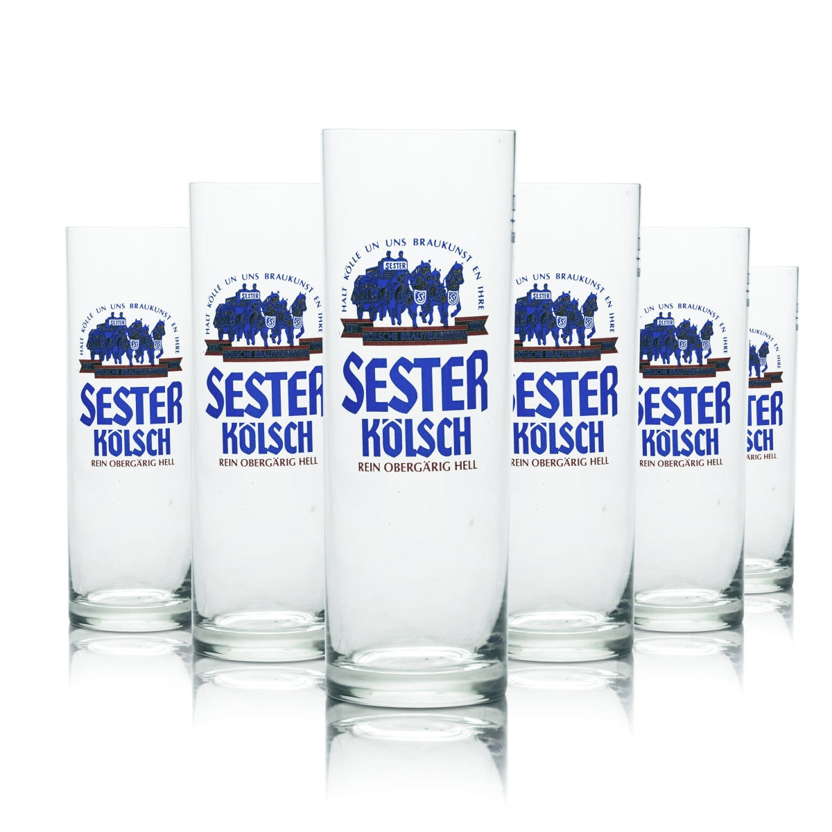 12x verres à bière Sester Kölsch 0,2 l, verres à bière blonde, brasserie, gastronomie, chêne, Alt