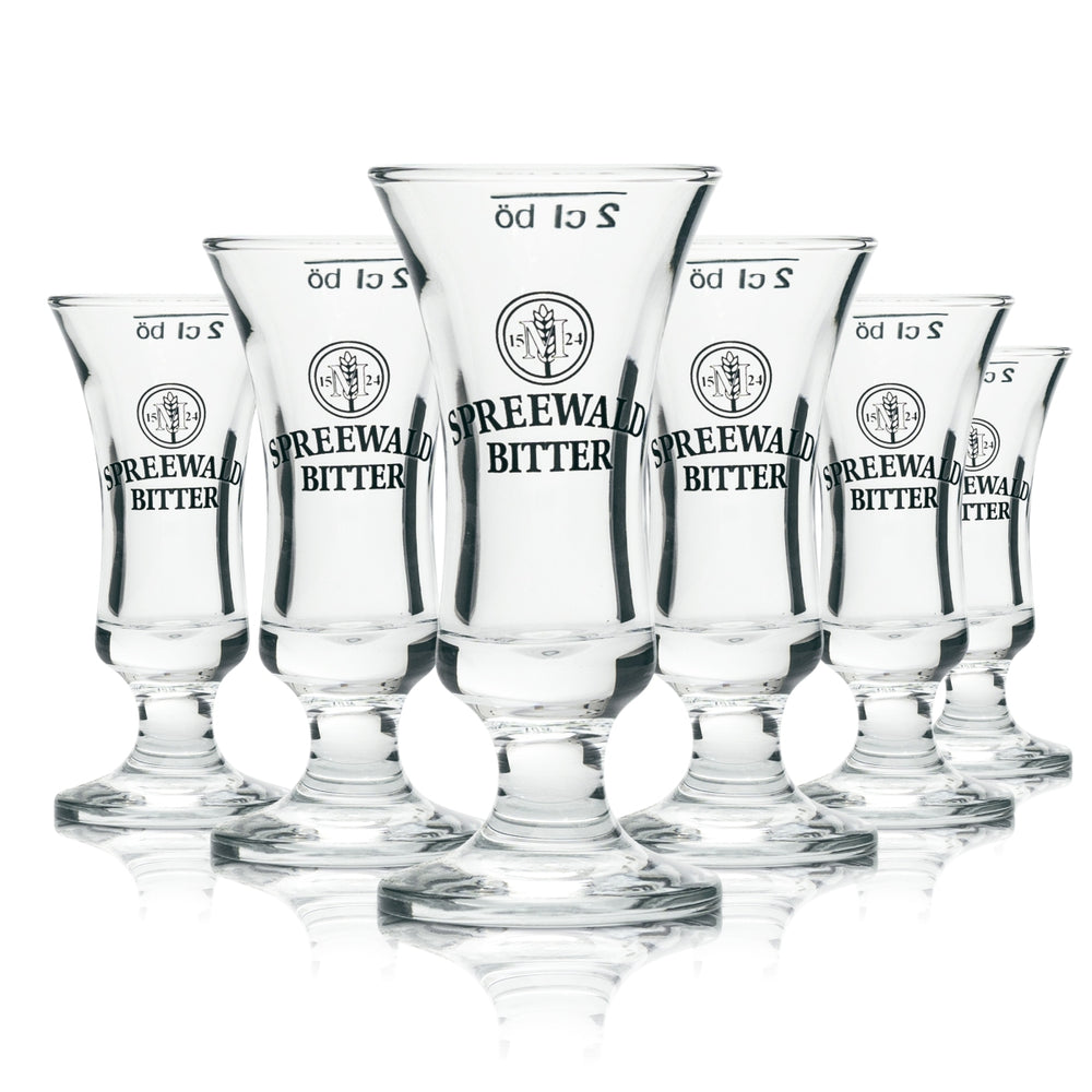 12x verre à shot en forme de coupe pour liqueur amère Spreewald 2 cl