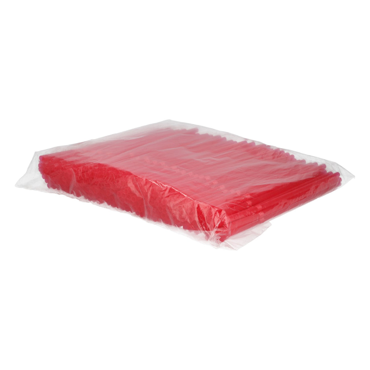 150 pailles pliables, rouges, en plastique, pour cocktail, 0,5 x 20,5 cm – Vue 2