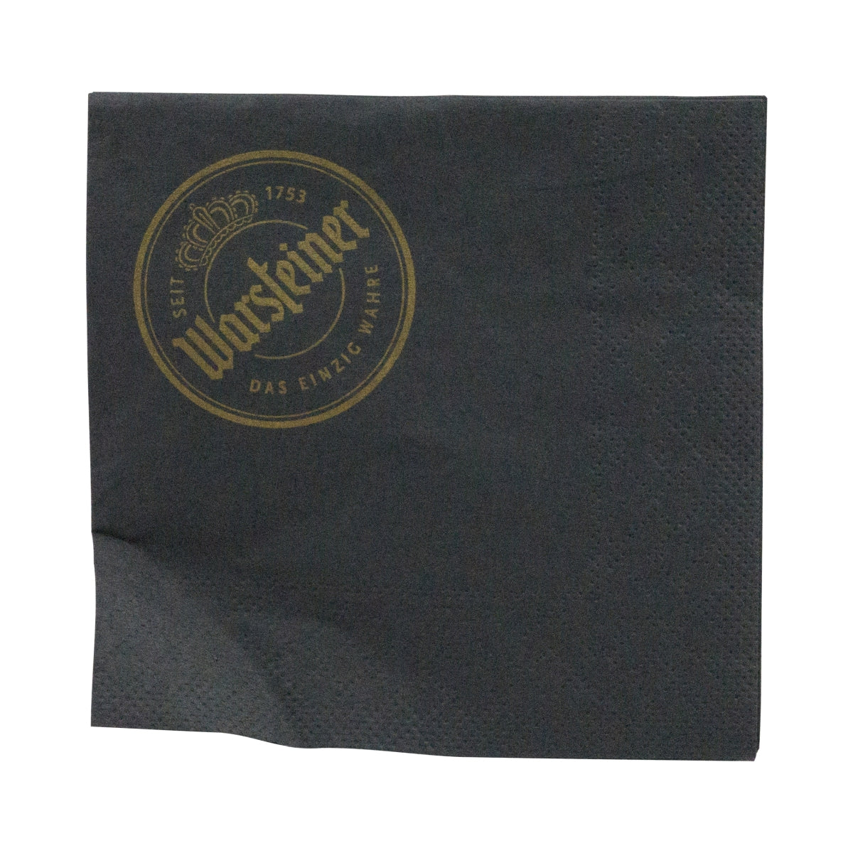 150 serviettes en papier Warsteiner 11 x 11 cm, 4 couches, sous-verres, snacks de bar