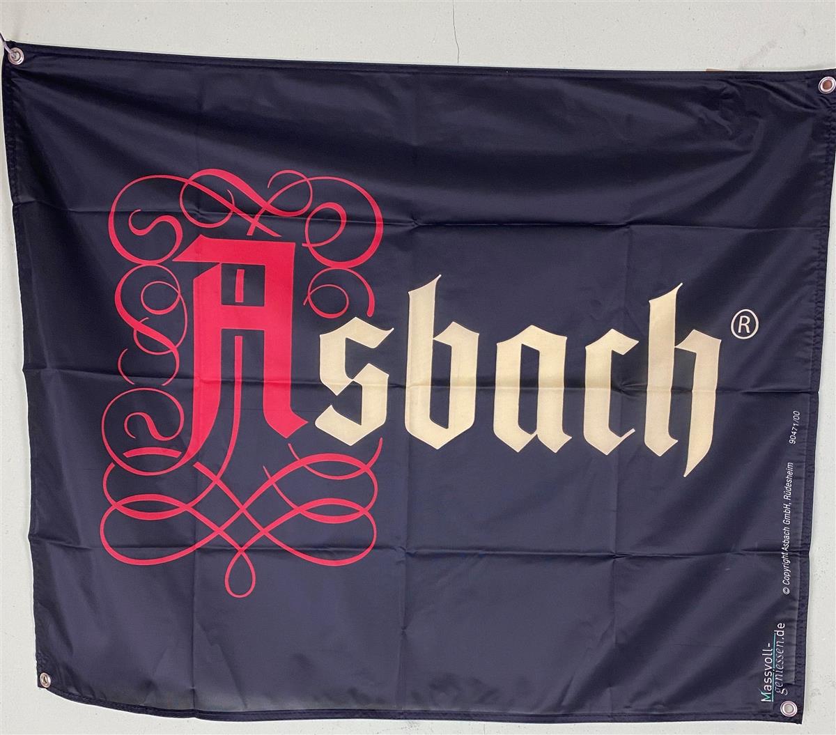 1x Asbach Uralt drapeau noir 95 x 80