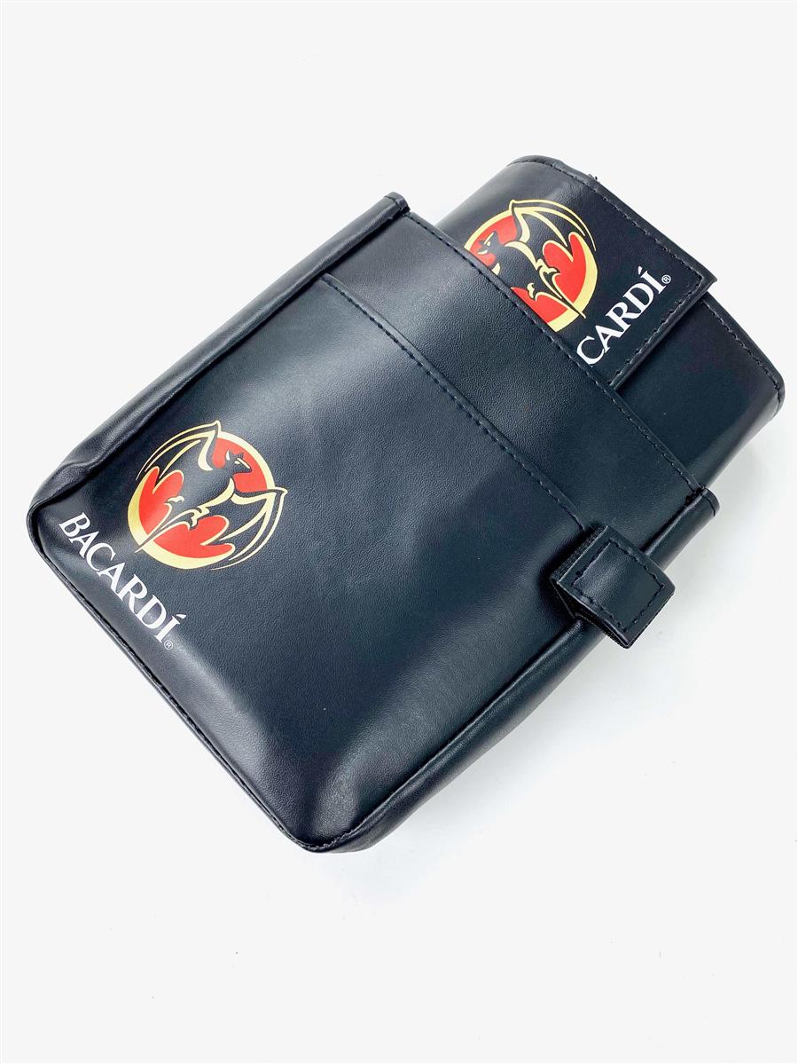 1x Bacardi Rum Porte-monnaie et support noir imitation cuir – Vue 4