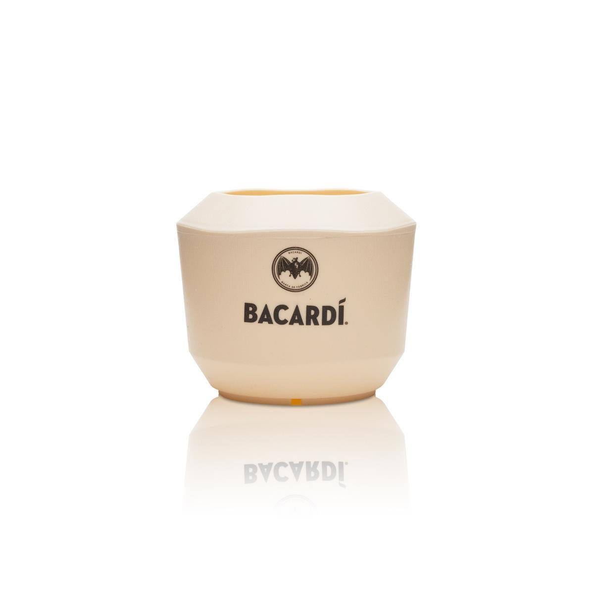 1x verre à rhum Bacardi tasse coco beige