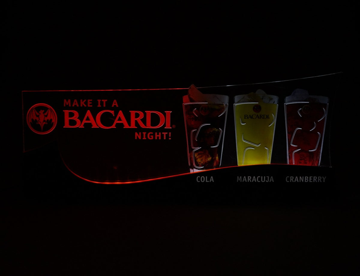 1x enseigne lumineuse Bacardi Rum Cocktail Bacardi Night – Vue 2