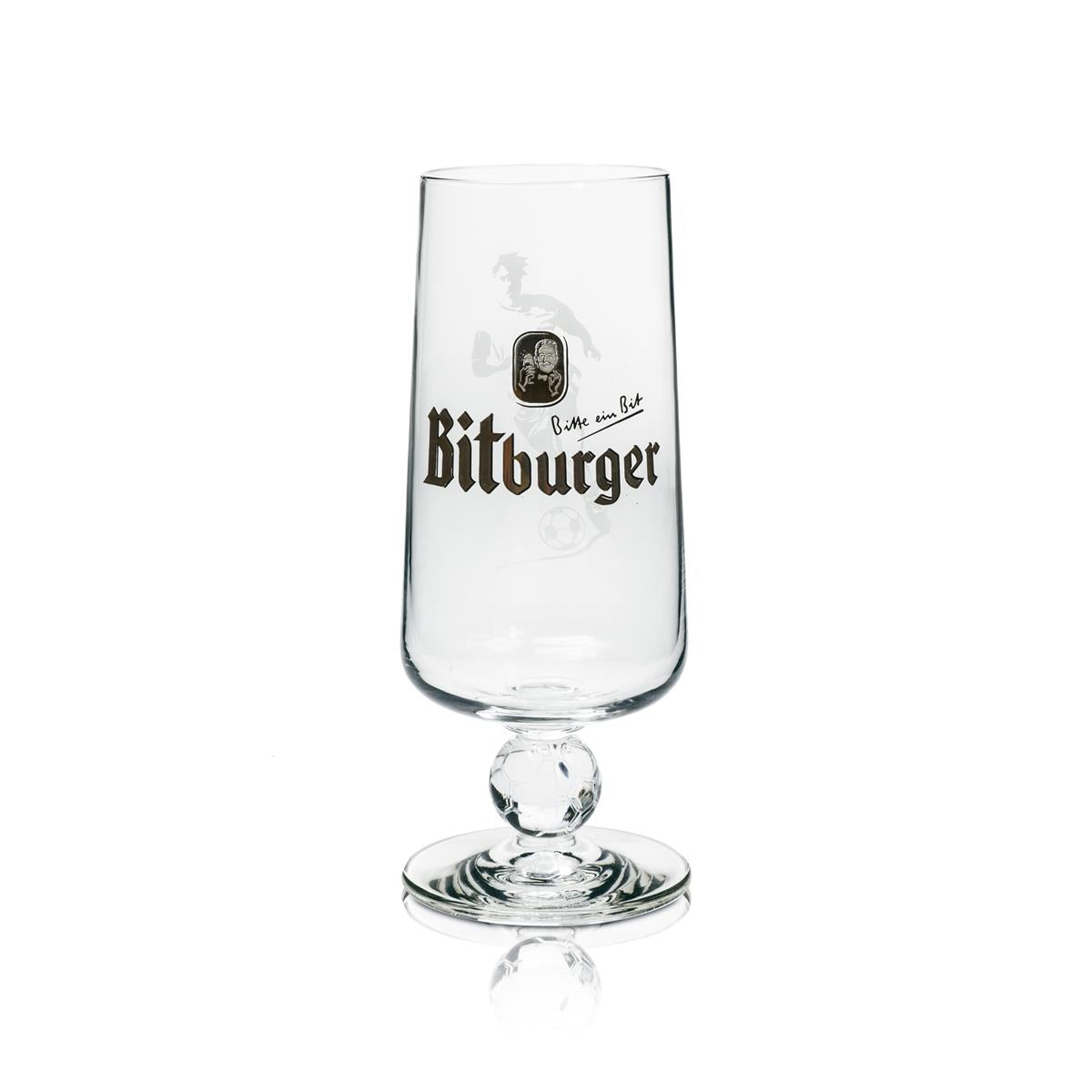 1 verre à bière Bitburger 0,25 l édition football emballé individuellement