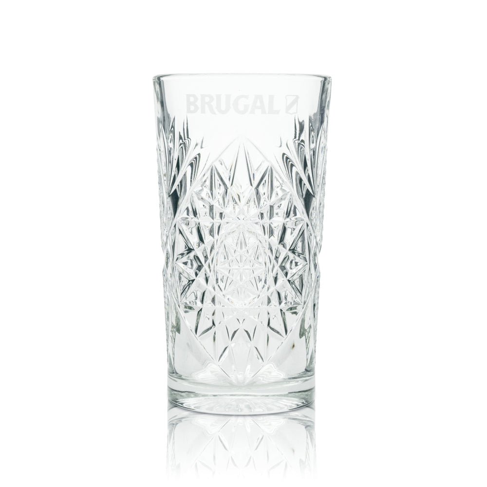 1x Verre à long drink en cristal Brugal Rum 470 ml