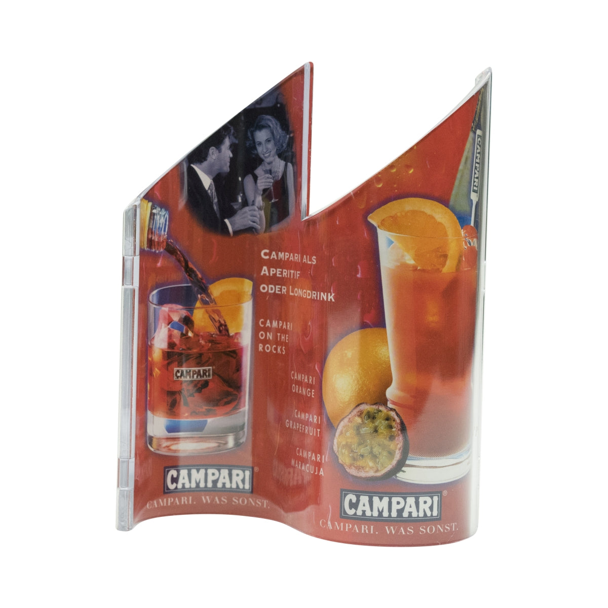 1x présentoir de table ondulé pour liqueur Campari – Vue 3