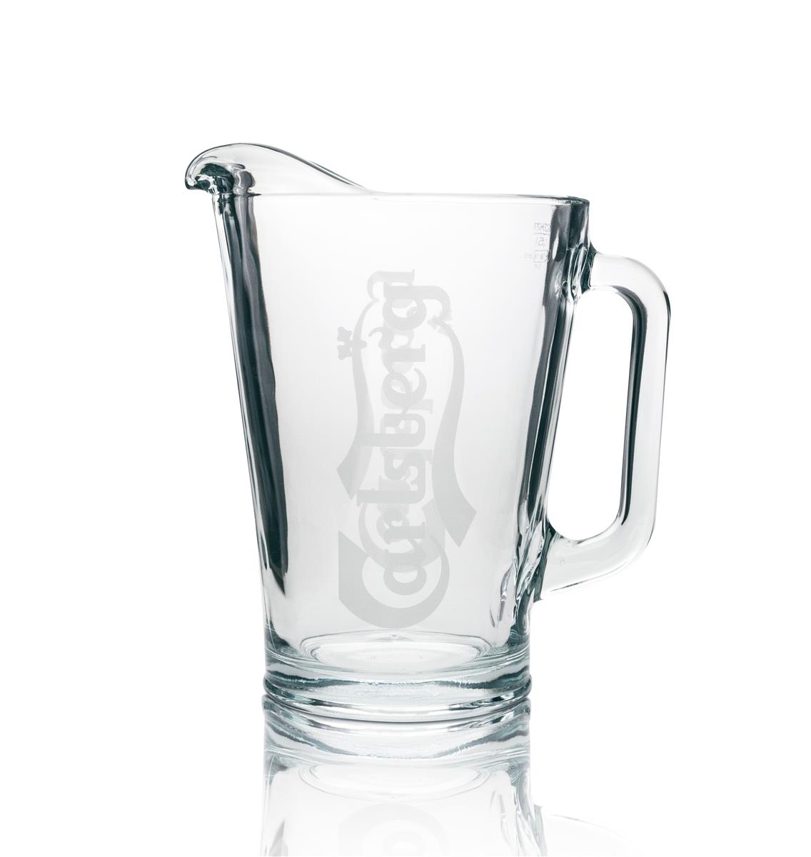 1x Carafe à bière Carlsberg en verre 1,5 l