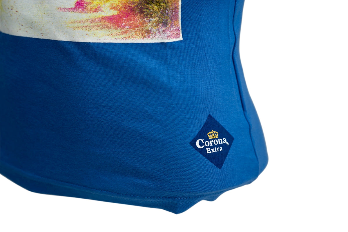 1 débardeur Corona pour femmes, bleu avec motif, taille S – Vue 4
