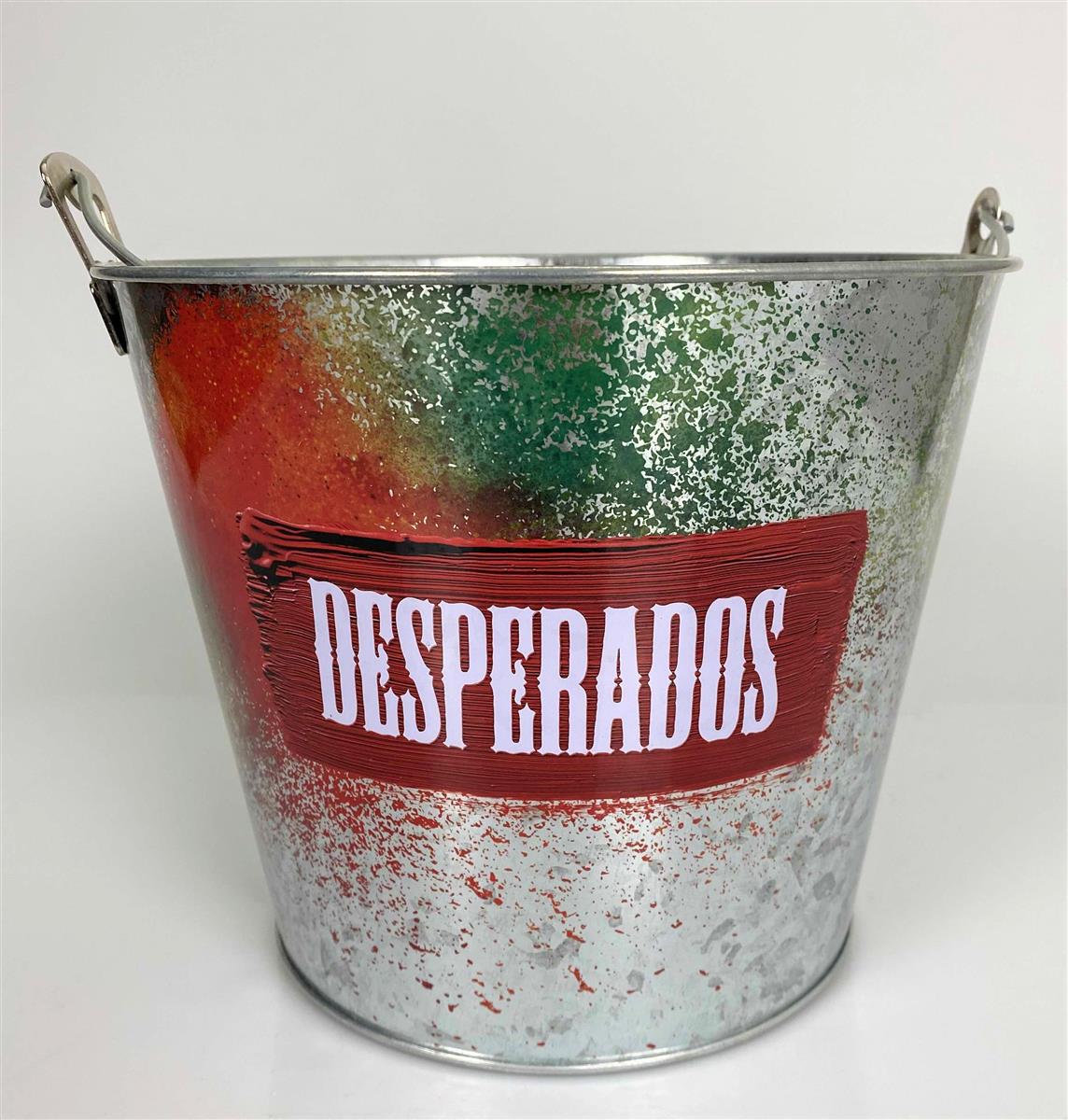 1x refroidisseur de bière Desperados en métal, nouveau logo, coloré/argenté