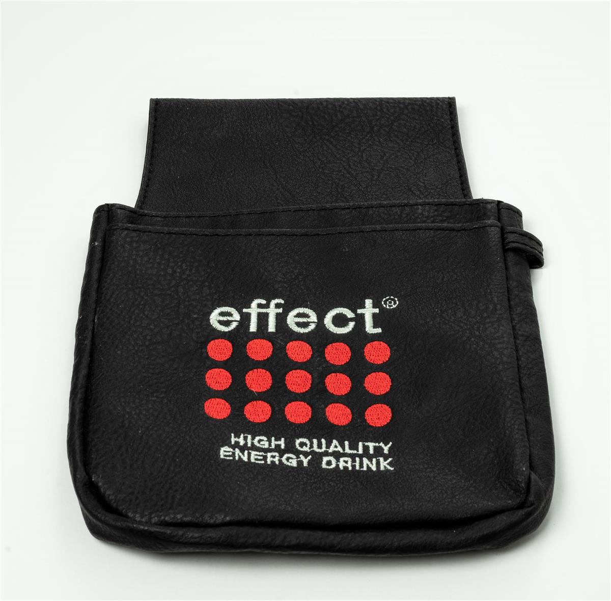 1x porte-monnaie Effect Energy noir en similicuir – Vue 2