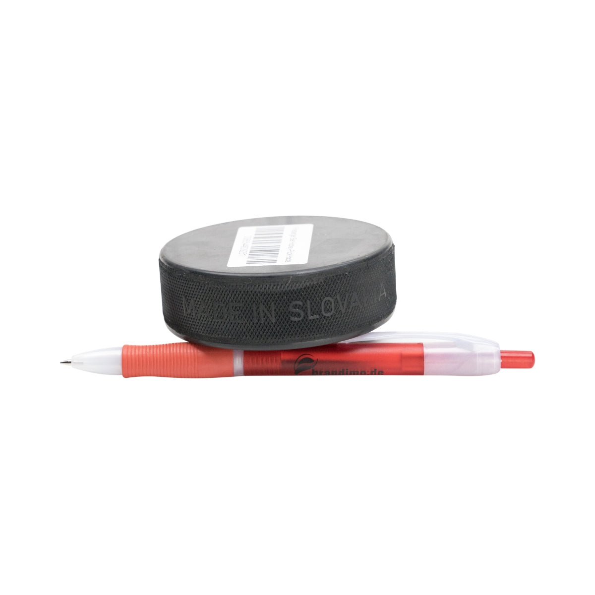 1x palet de hockey Freiberger Bier noir avec impression – Vue 2