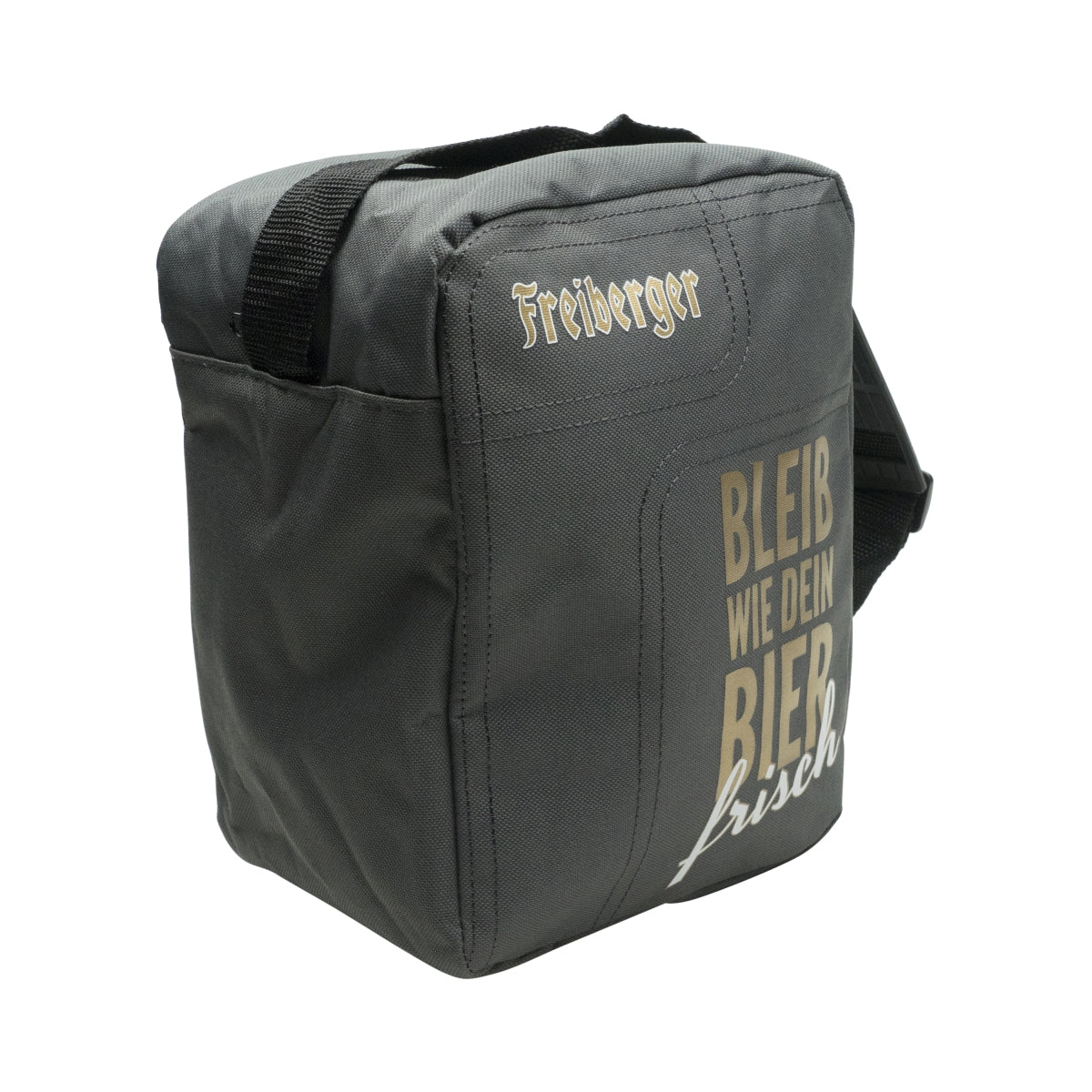 1x sac isotherme pour bière Freiberger À porter en bandoulière, gris comme ta bière – Vue 2