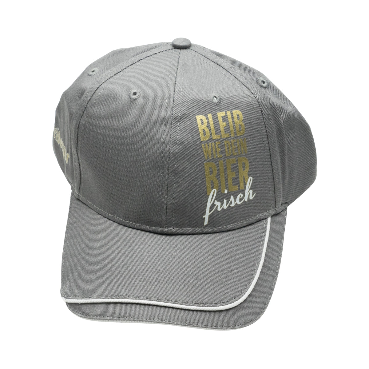 1 casquette de baseball Freiberger Bier grise « bleib wie dein Bier » (reste comme ta bière)