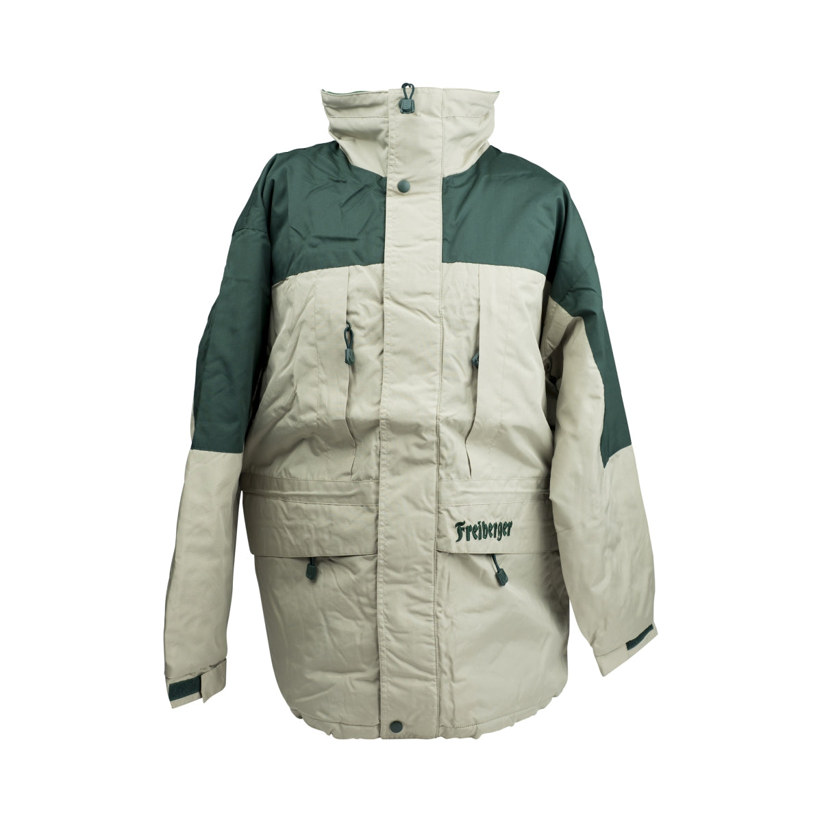1x veste d'hiver Freiberger Bier verte/beige taille L