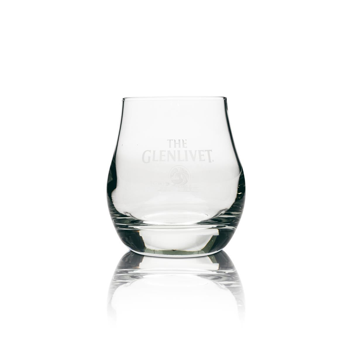 2 verres à whisky Glenlivet Tumbler Coniques à fond épais