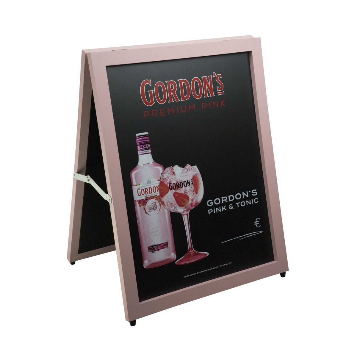 1x présentoir de rue Gordon's Gin rose