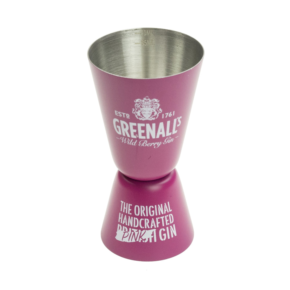 1x Greenalls Gin Mesure à cocktail Jigger rose 2/4 cl