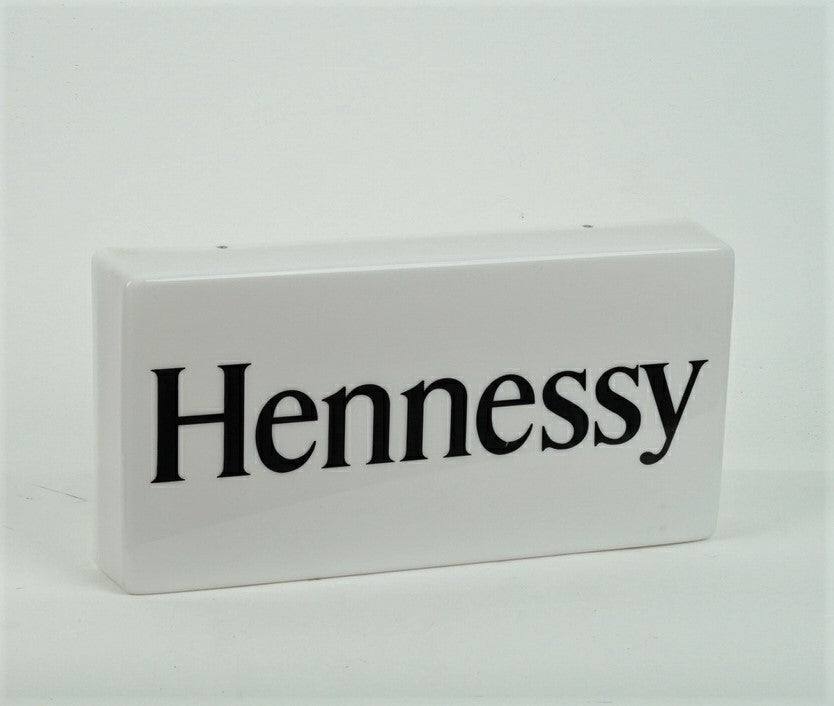 1x enseigne lumineuse Hennessy Cognac blanche avec inscription 40 x 20 cm – Vue 2