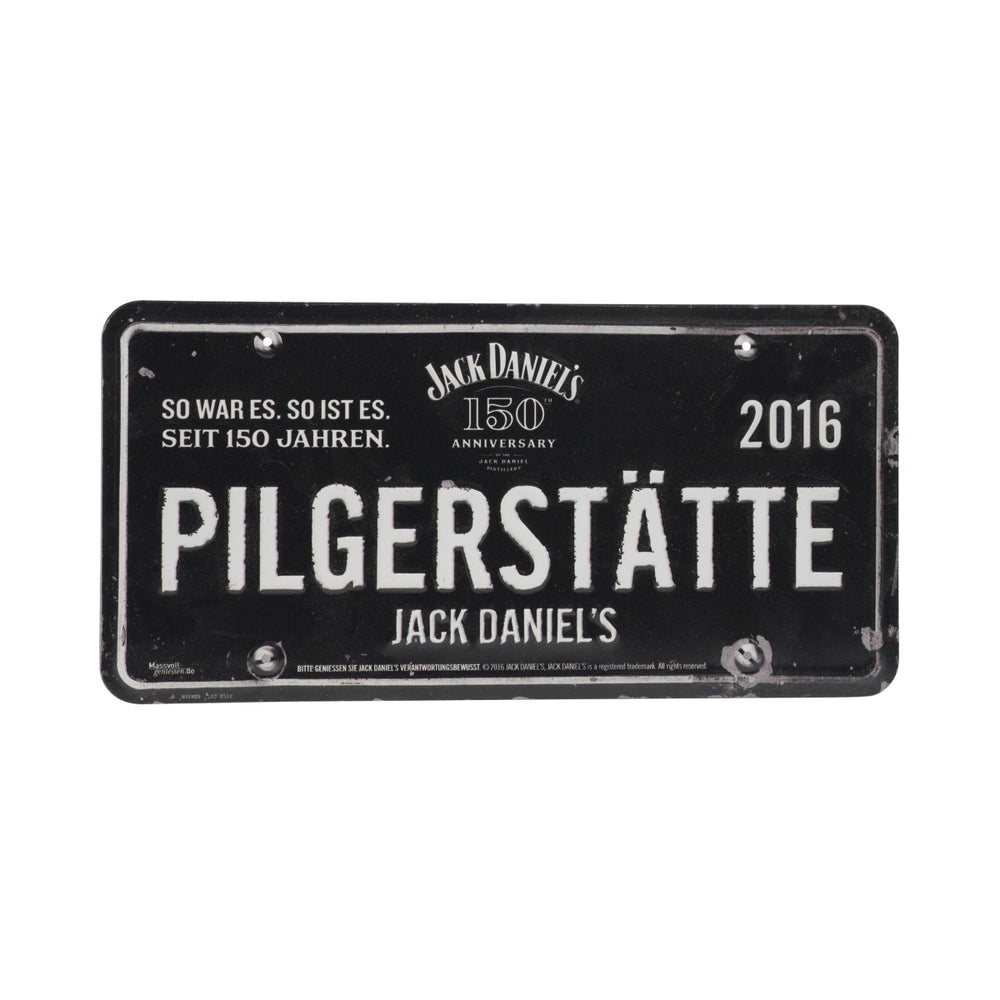 1x plaque métallique Jack Daniels Rum Pilgrimage 2016 30,5 x 15