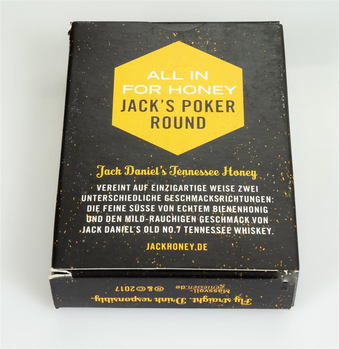 1 jeu de cartes Jack Daniels Whiskey Honey – Vue 2